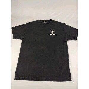 Vintage Black ARIAT Western Y2K Boot Company Large Country Cowboy Rancher Shirt